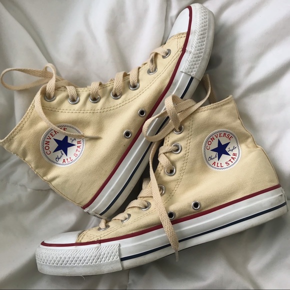 light yellow converse